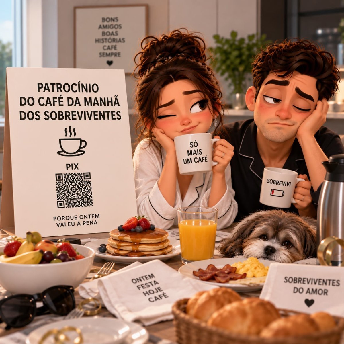 Patrocínio do café da manhã dos sobreviventes